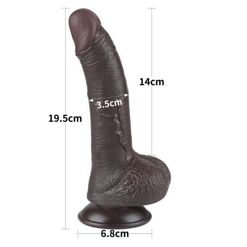 Фаллоимитатор Sliding-Skin Dual Layer Dong 7.5", 19.5 см